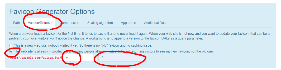 bingの検索結果画面に、アイコン(ファビコン・favicon)を表示させる